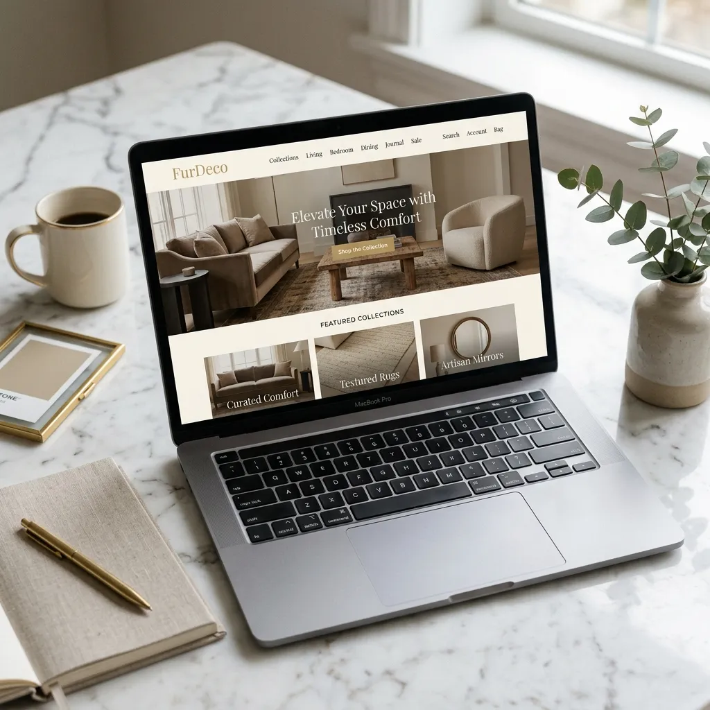 FurDeco: premium e-commerce web experience for a luxury furniture brand